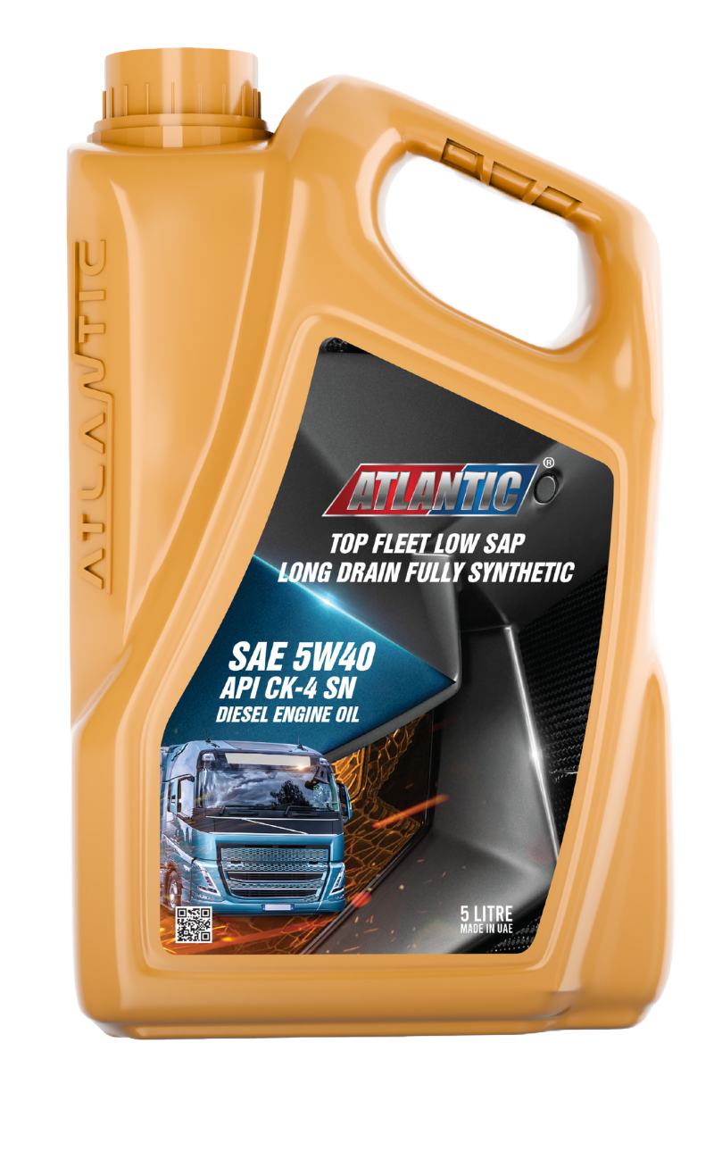 ATLANTIC TOP FLEET SAE 5W-40 CK-4 LOW SAP LONG DRAIN ENGINE OIL